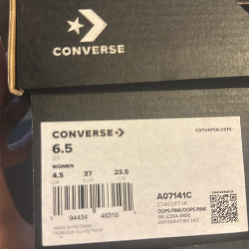 NWT Converse Chuck Taylor All Star Lift Platform Retro Varsity HIGH TOP SHOE - Picture 10 of 14